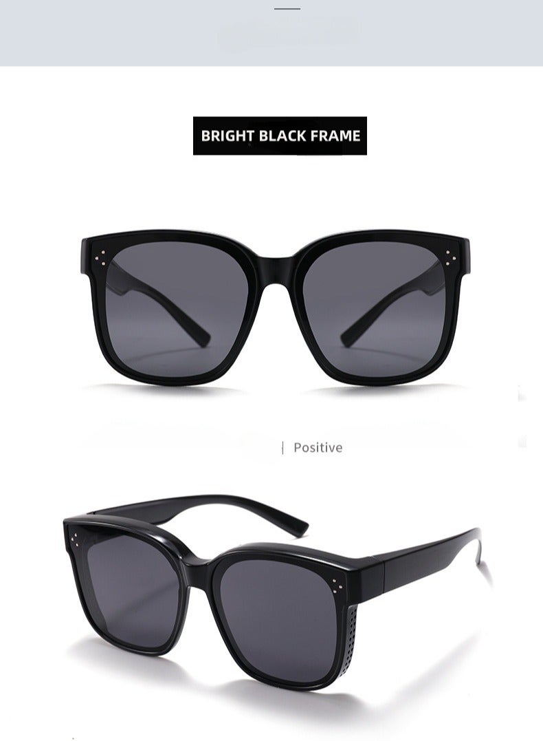 نظارات شمسية محمولة مقاومة للأشعة فوق البنفسجية بتصميم أزرق لرجال ونساء يعانون من قصر النظر - Image 4